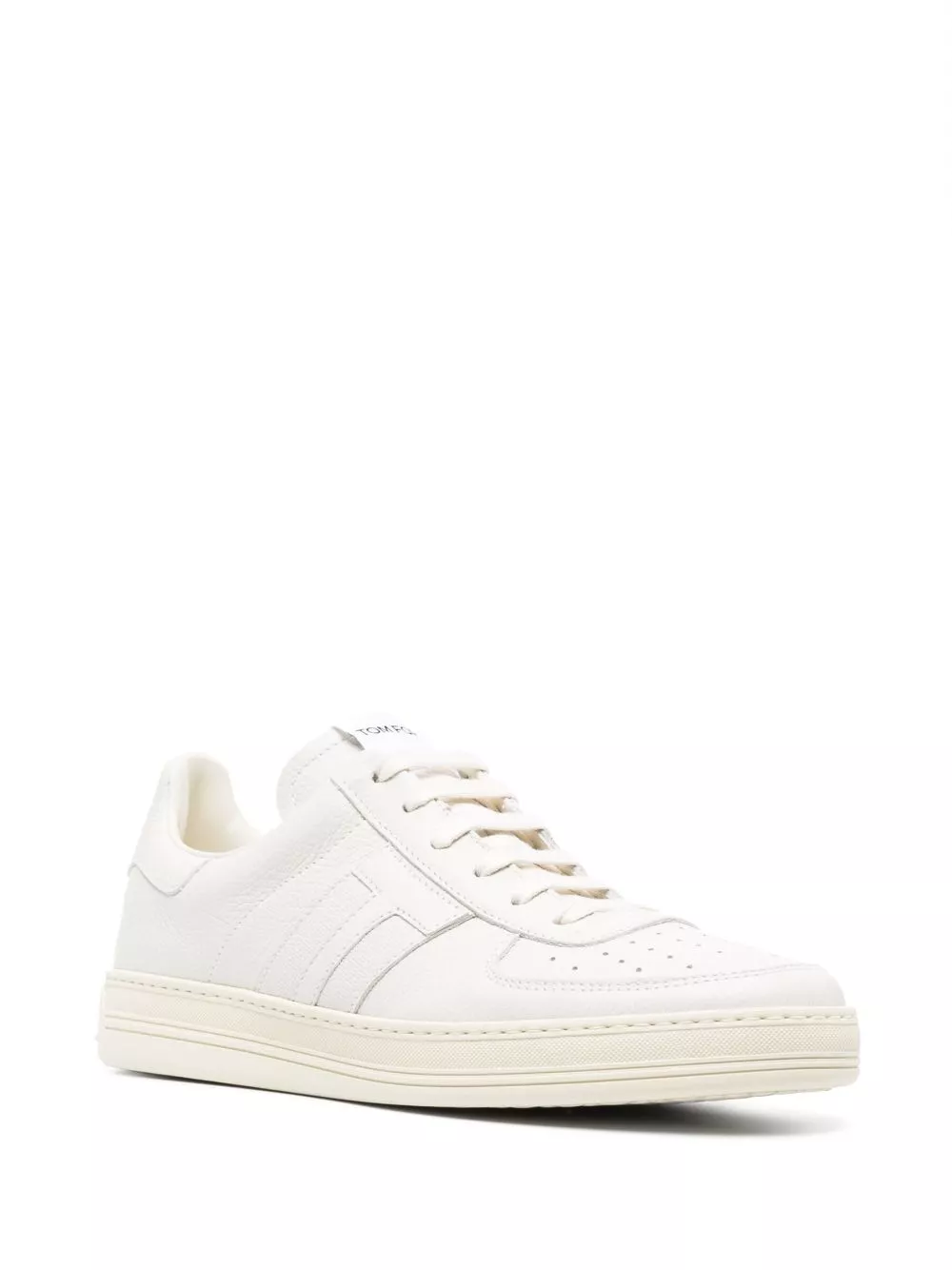 Cheap TOM FORD logo-patch low-top leather sneakers Men 0127