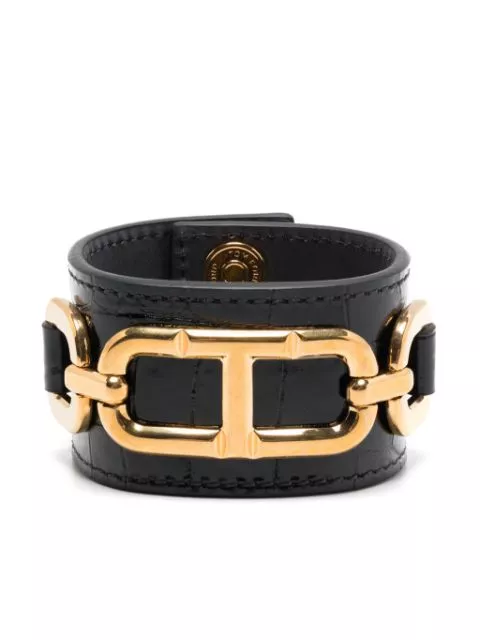 TOM FORD logo-plaque bracelet Women 0122