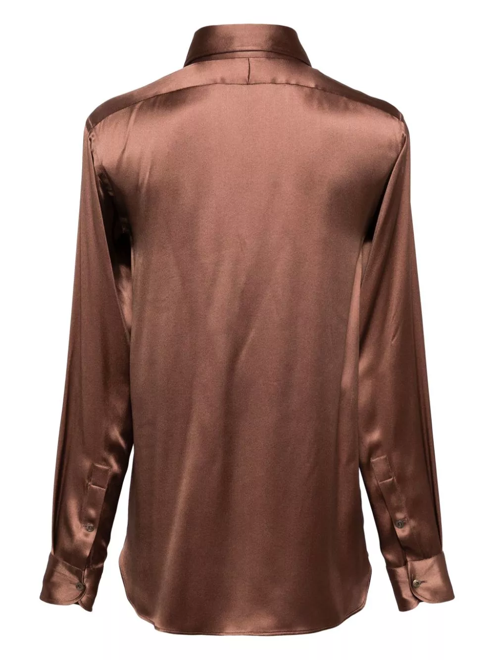 Affordable TOM FORD long-sleeved silk-satin shirt Women 0123