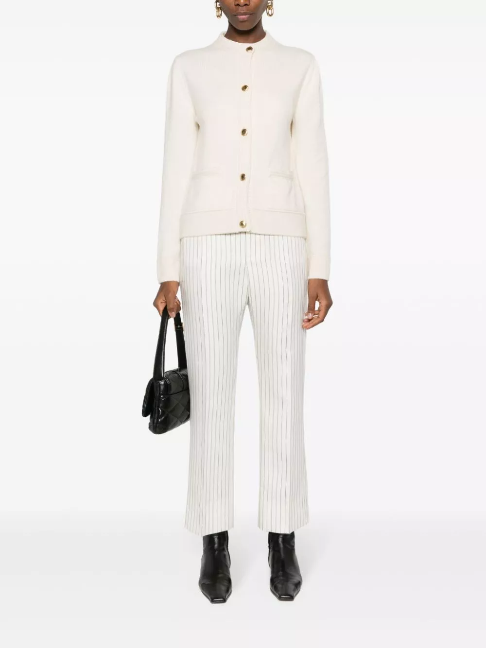 Affordable TOM FORD striped straight-leg trousers Women 0123