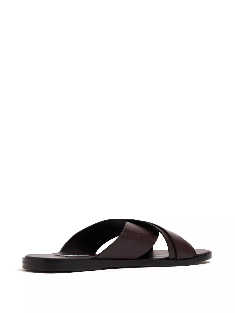 Affordable TOM FORD logo-plaque leather slides Men 0125