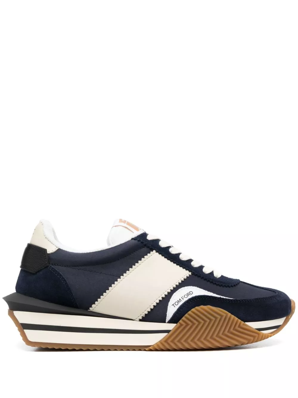 TOM FORD James panelled leather sneakers Men 0127