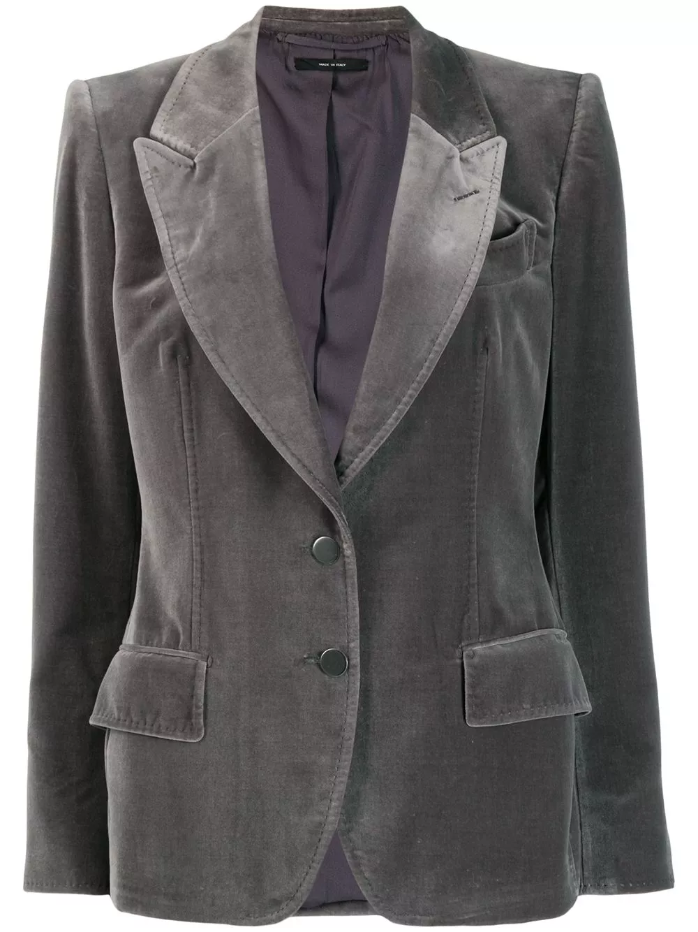 TOM FORD velvet peaked lapels blazer Women 0123