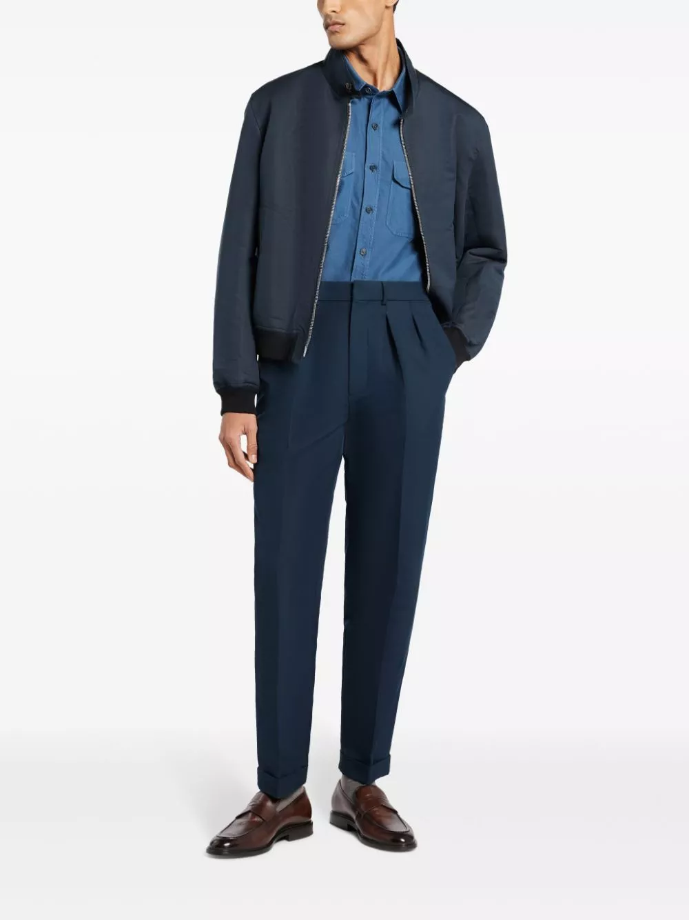 Affordable TOM FORD pleat-detail tapered trousers Men 0128