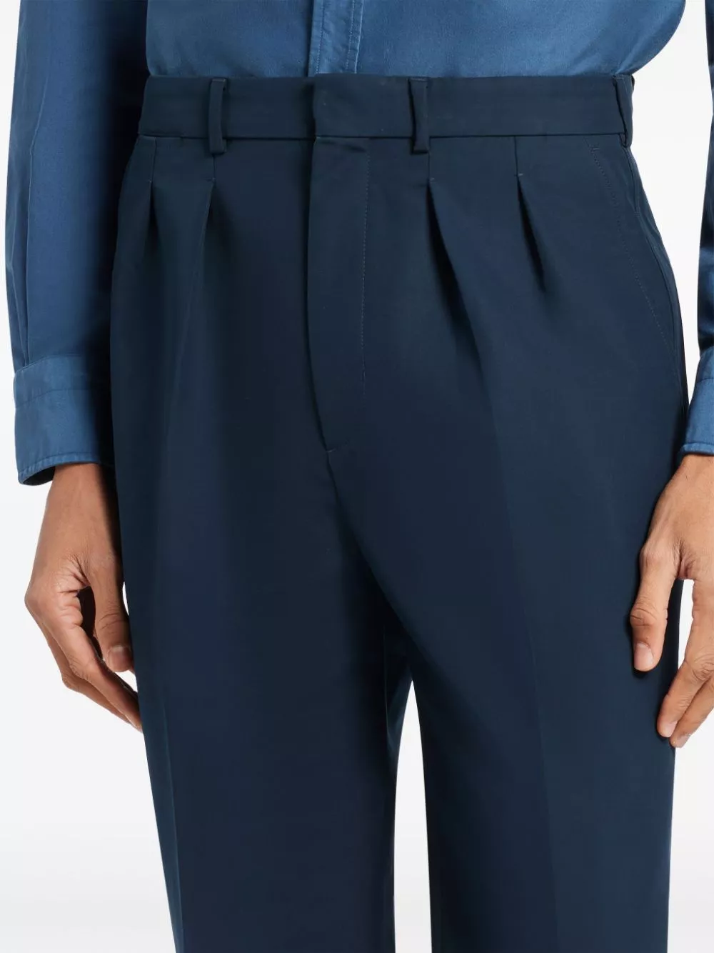 Affordable TOM FORD pleat-detail tapered trousers Men 0128