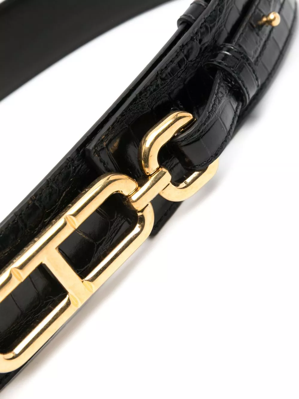 Affordable TOM FORD crocodile-effect leather belt Women 0122