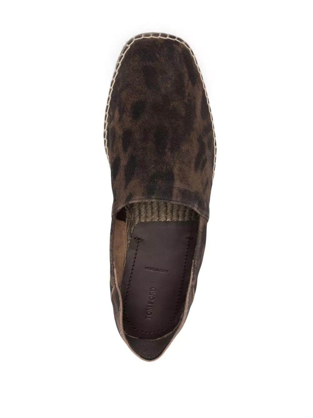 Cheap TOM FORD cheetah-print suede espadrilles Men 0125