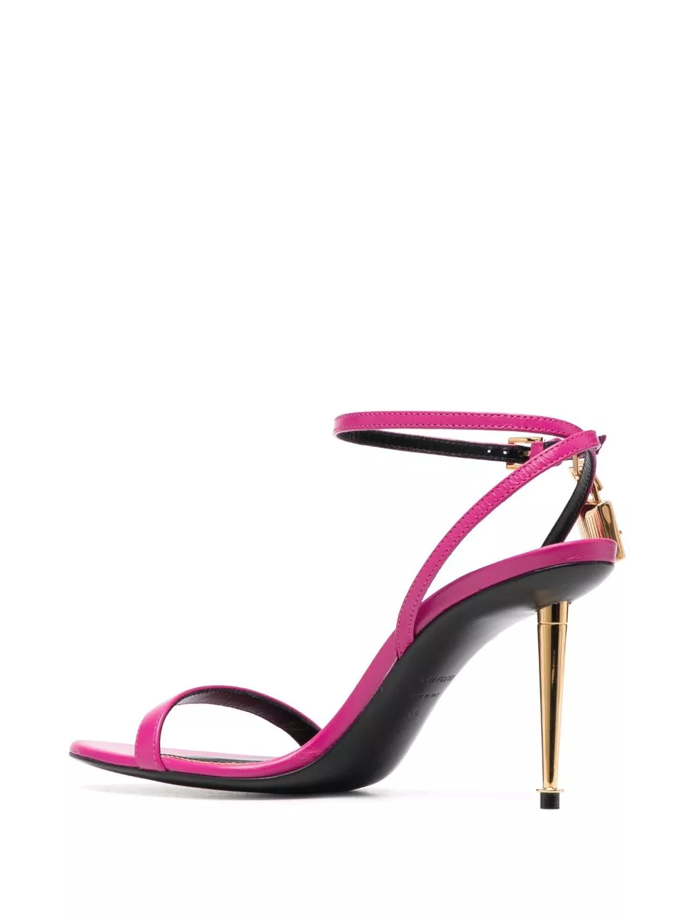 Affordable TOM FORD Naked 95 padlock-detailed sandals Women 0120