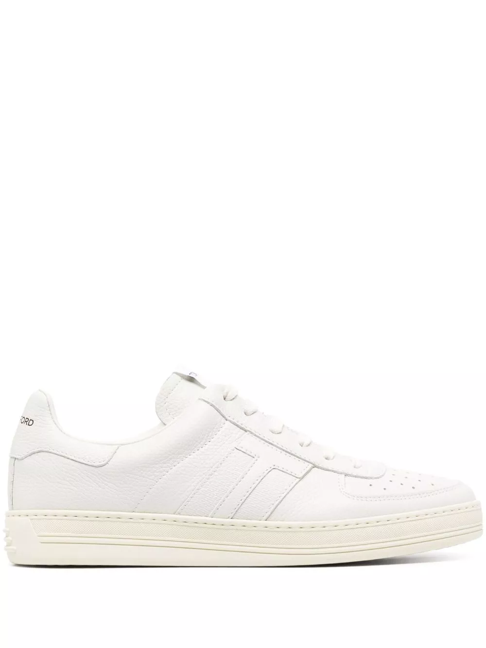 TOM FORD logo-patch low-top leather sneakers Men 0127