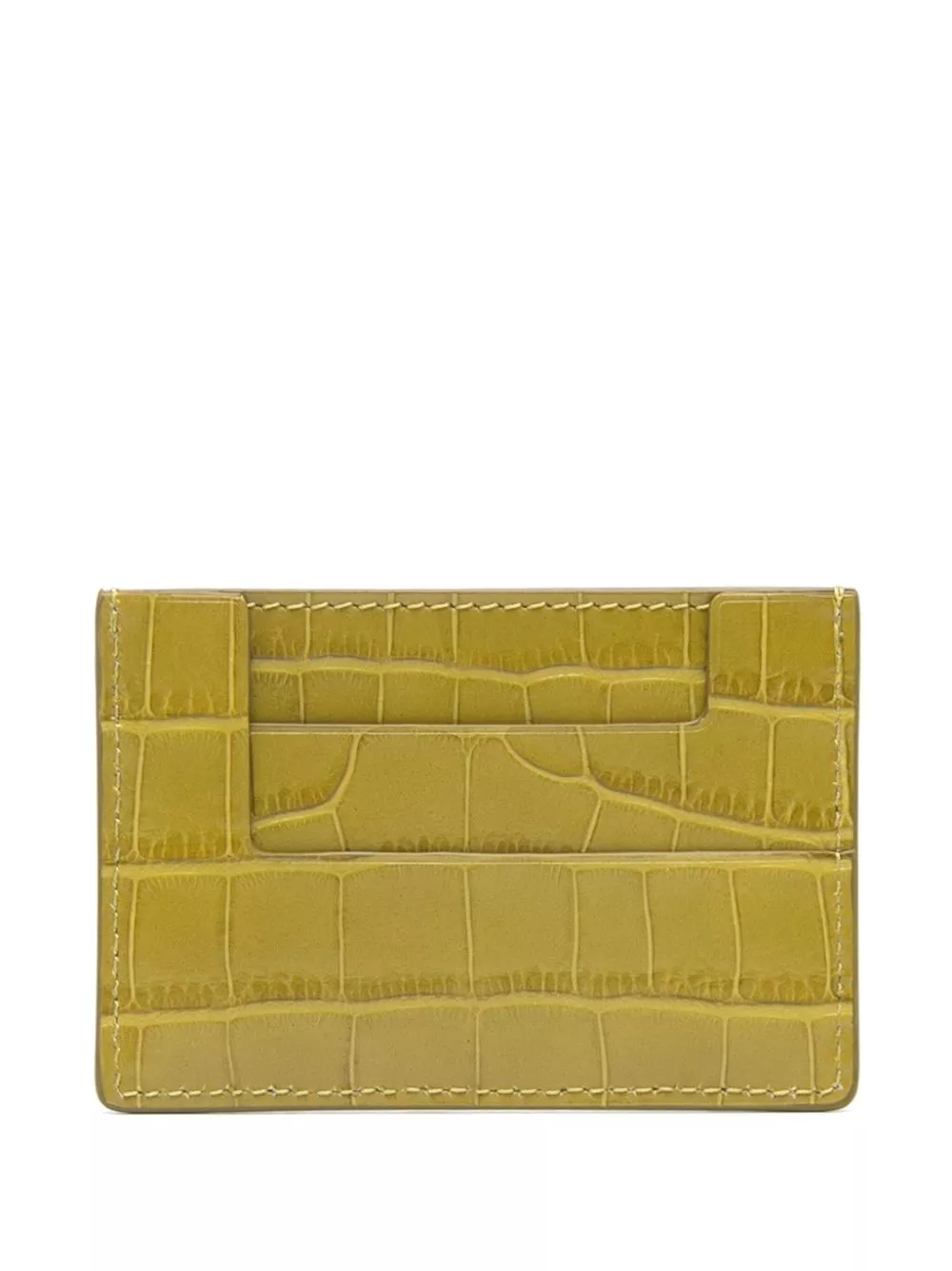 Cheap TOM FORD crocodile-effect leather cardholder Women 0122