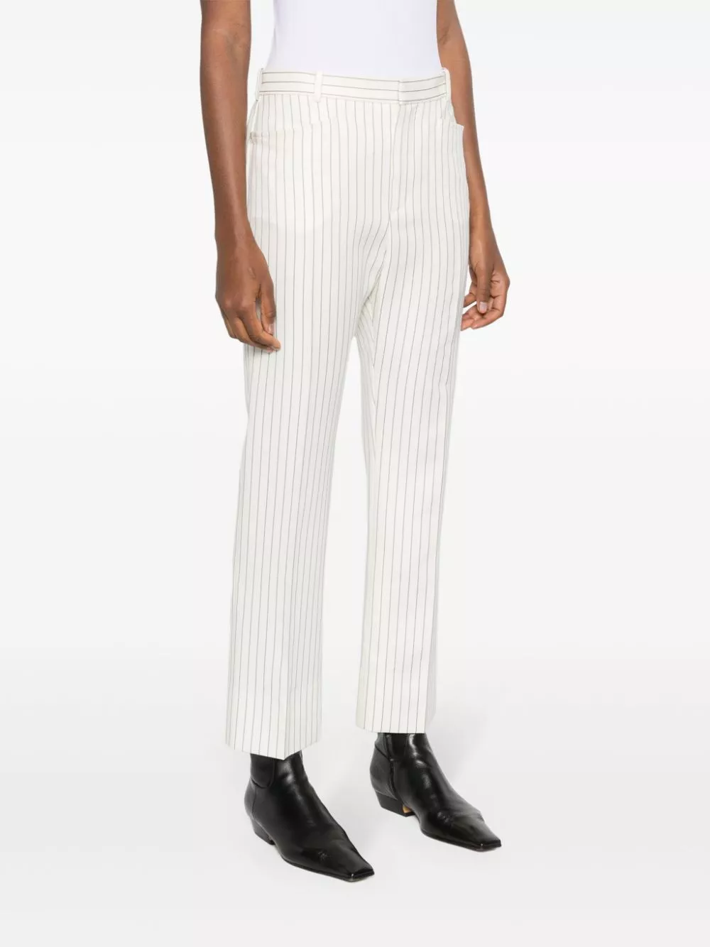 Affordable TOM FORD striped straight-leg trousers Women 0123