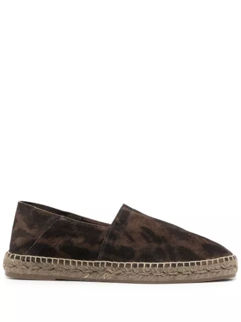 TOM FORD cheetah-print suede espadrilles Men 0125