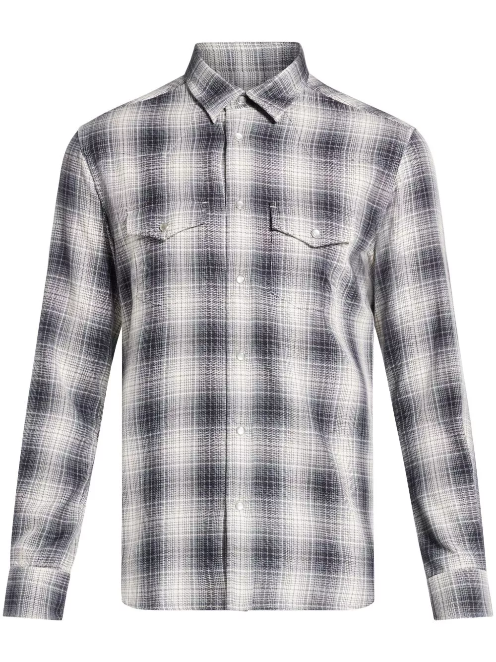 TOM FORD check-print cotton shirt Men 0128