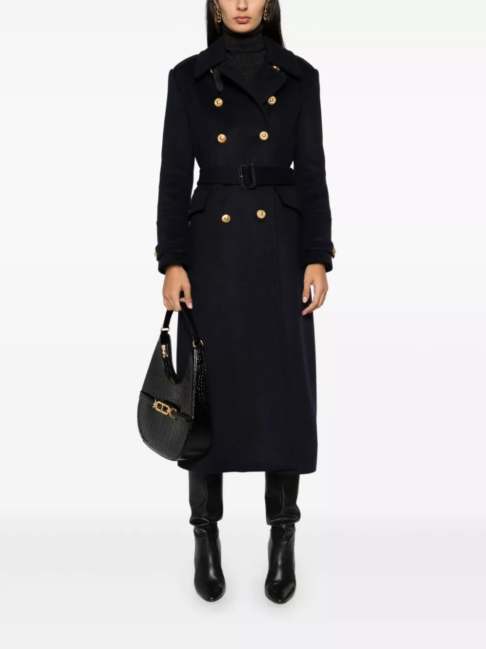 Affordable TOM FORD double-breasted military coat Women 0119