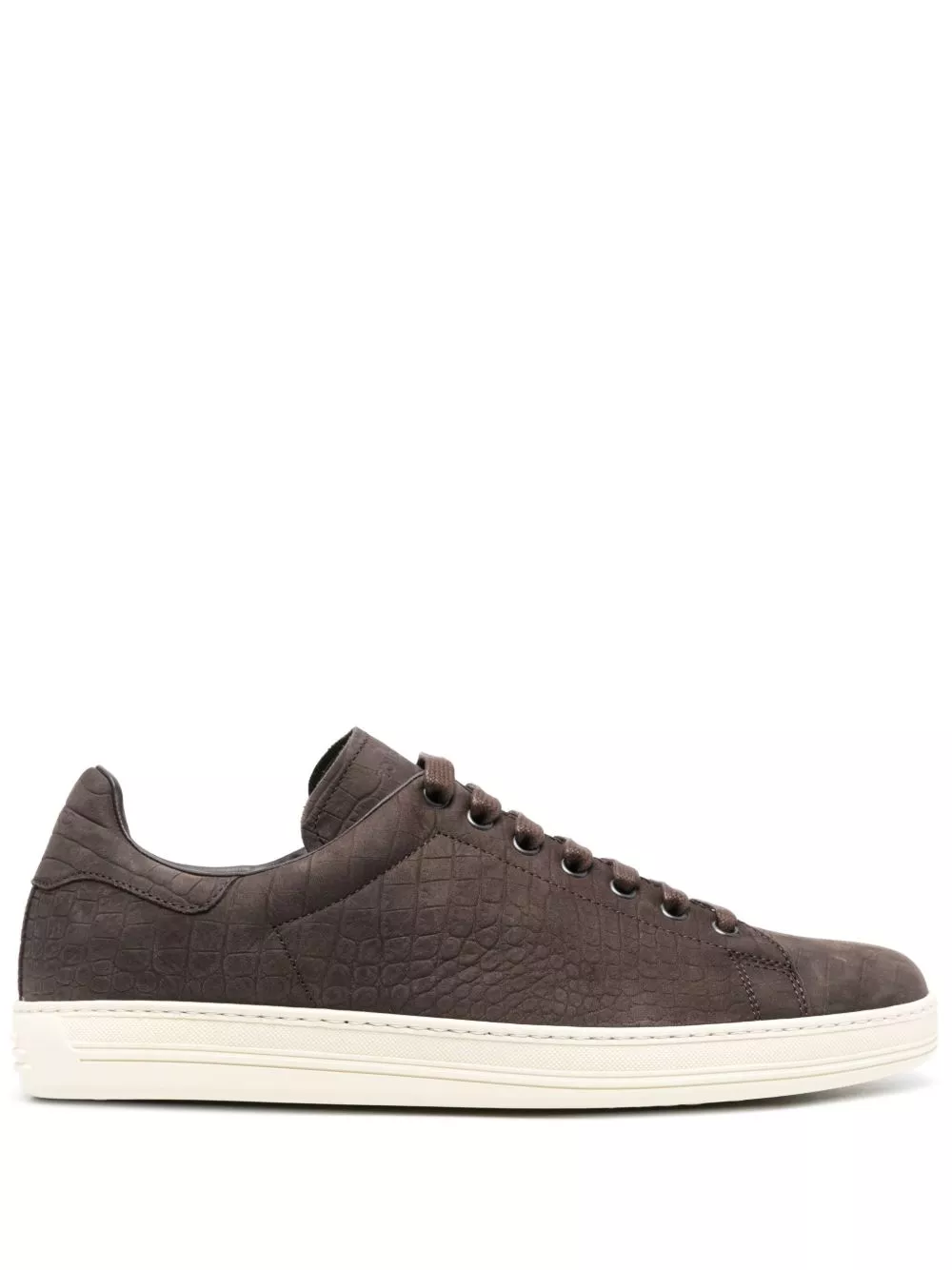 TOM FORD Warwick crocodile-effect sneakers Men 0127