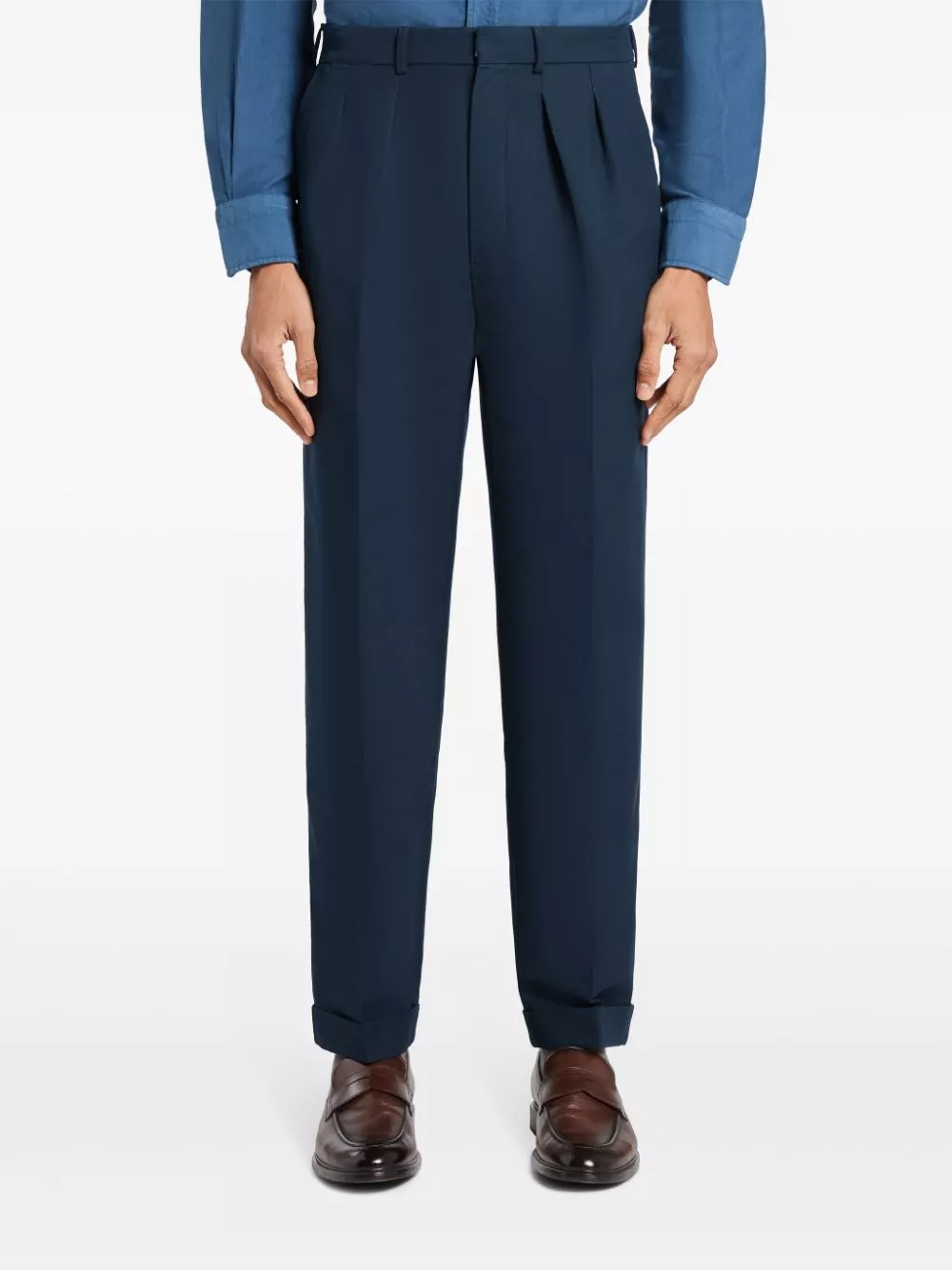 Affordable TOM FORD pleat-detail tapered trousers Men 0128