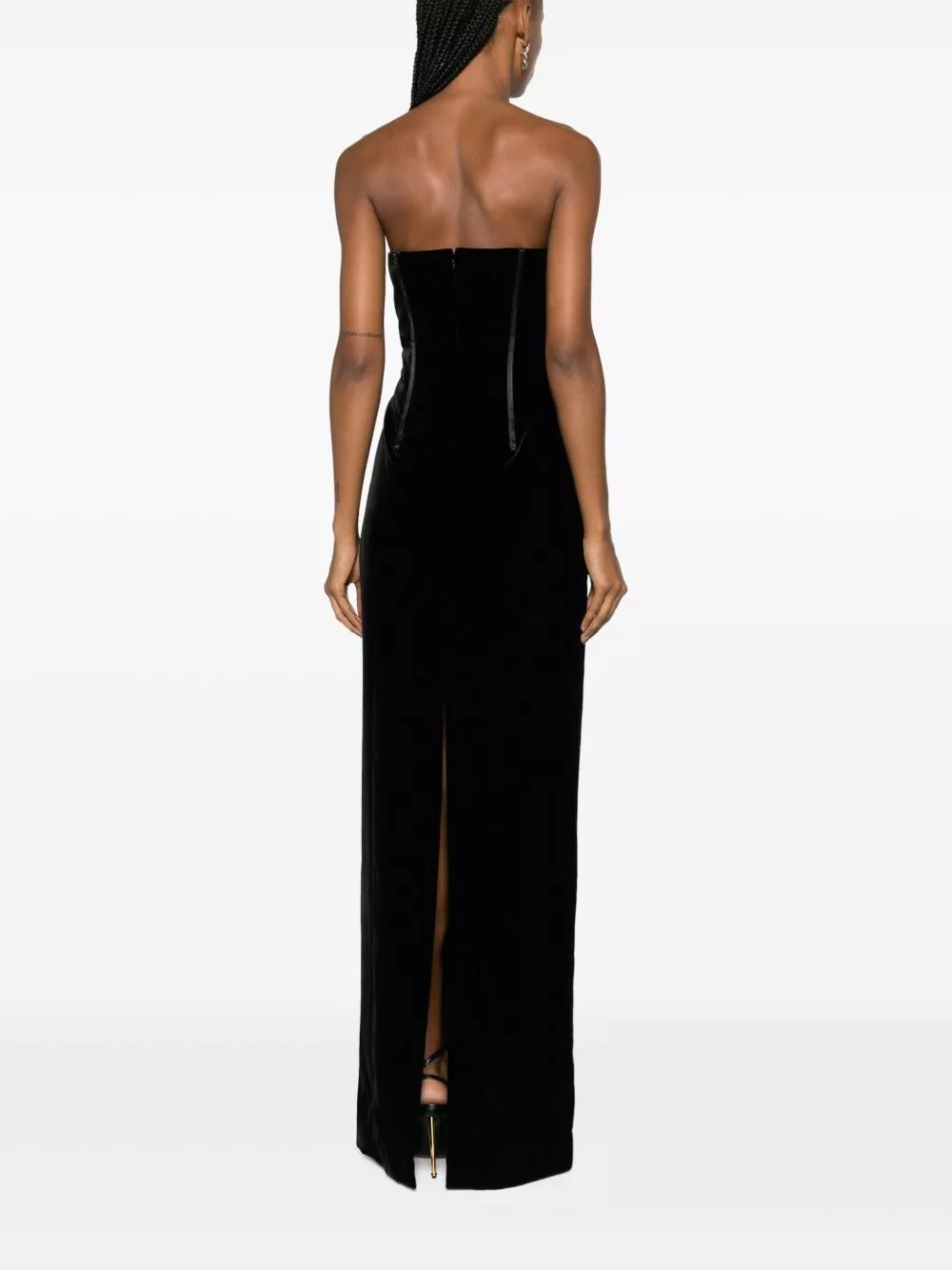 Cheap TOM FORD bustier strapless velvet gown Women 0116