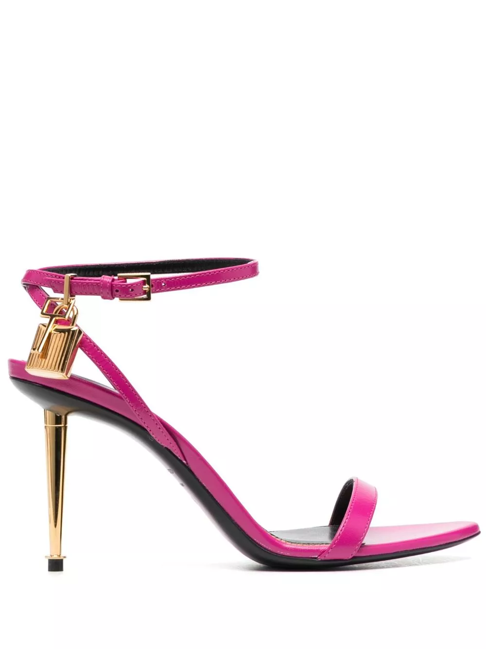 TOM FORD Naked 95 padlock-detailed sandals Women 0120