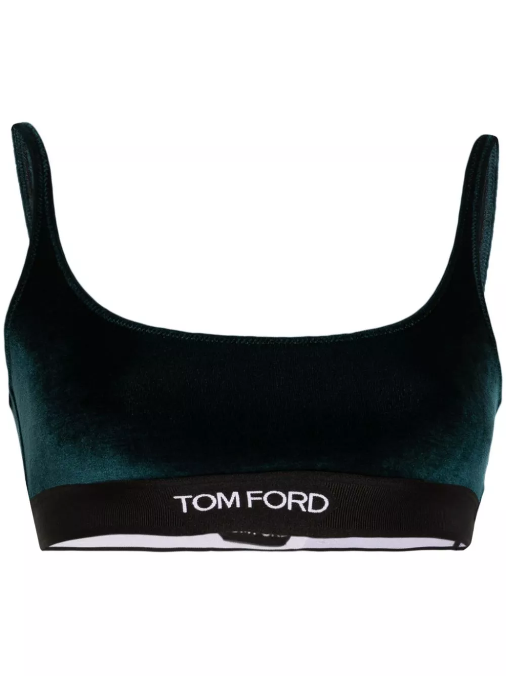 TOM FORD logo-underband crop top Women 0124