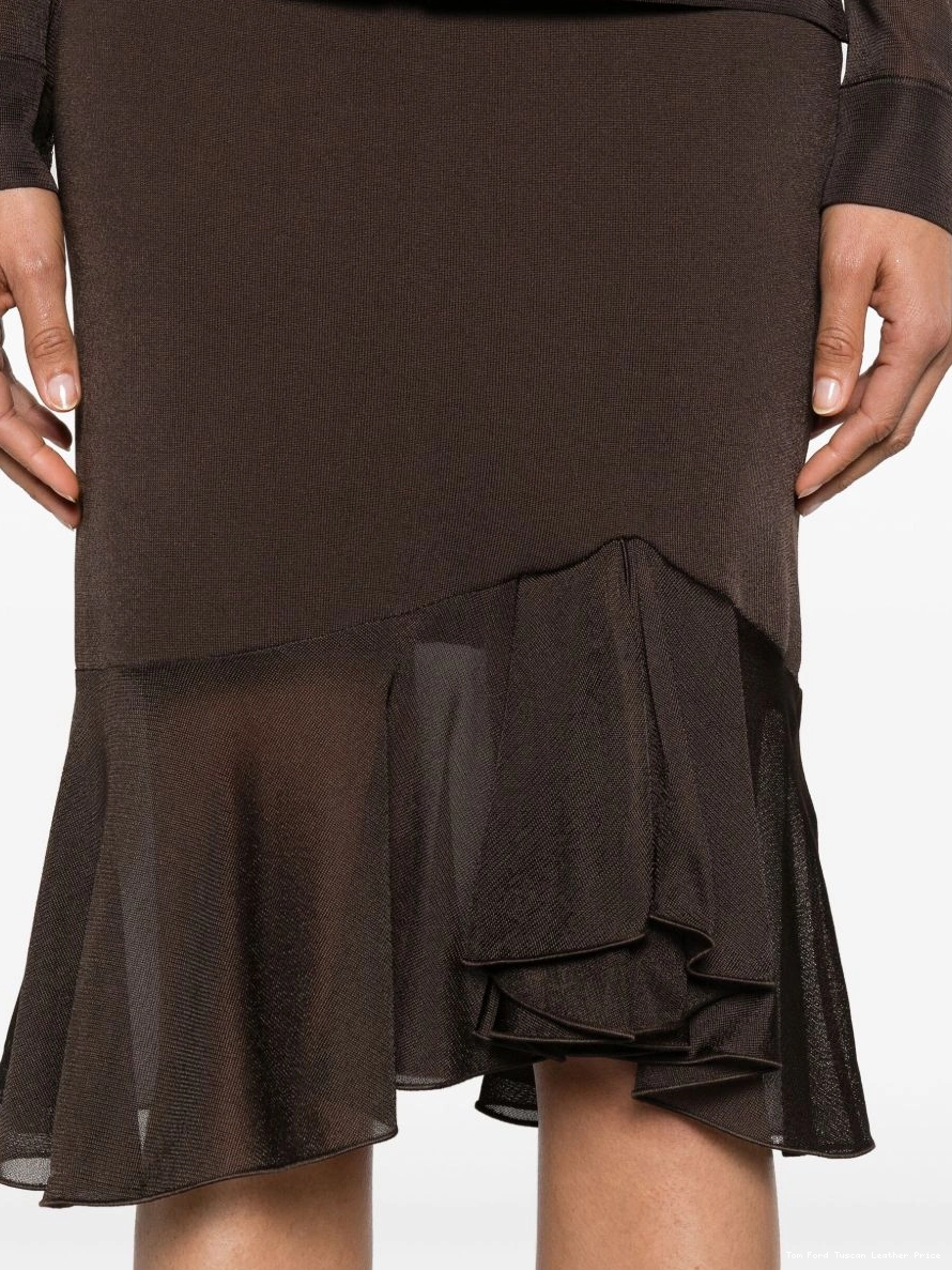 Affordable draped FORD TOM skirt Women asymmetric 0211