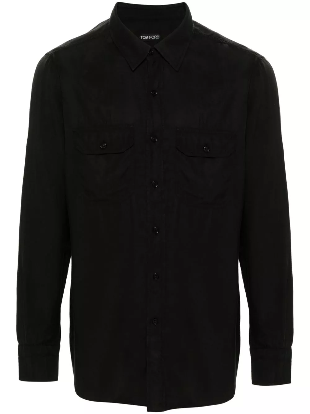 Cheap TOM FORD chest-pockets twill shirt Men 0201