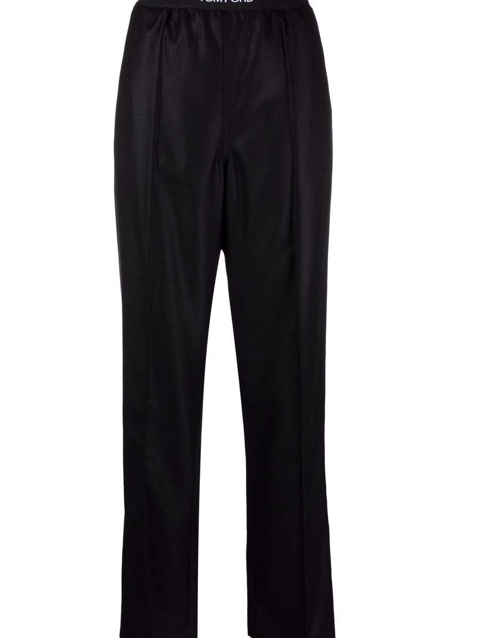 Affordable logo-waistband TOM trousers straight FORD Women 0215