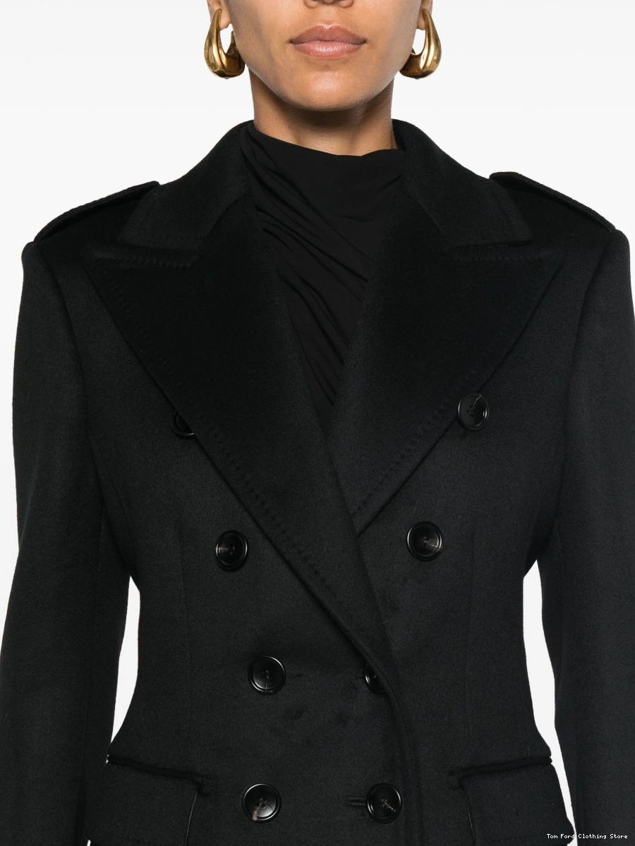 Affordable FORD TOM double-breasted Women coat 0216