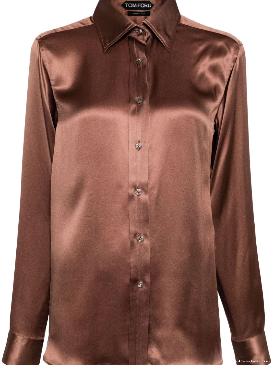 Affordable Women FORD long-sleeved TOM silk-satin shirt 0213