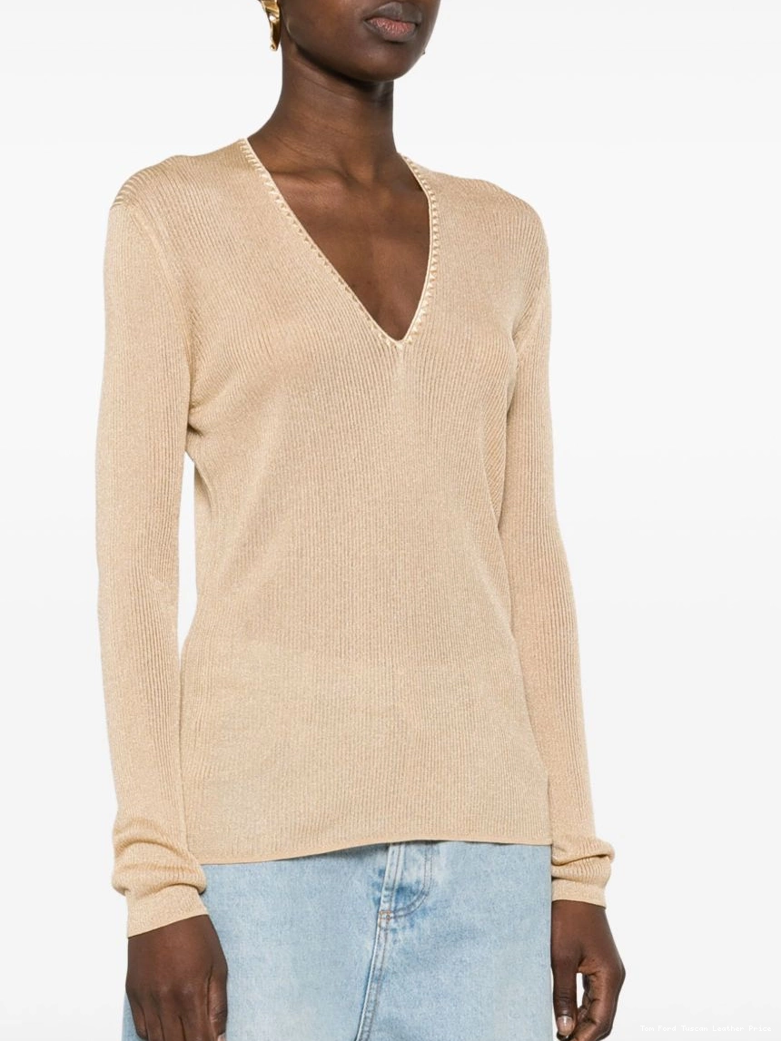 Cheap TOM FORD jumper V-neck Women ribbed 0214