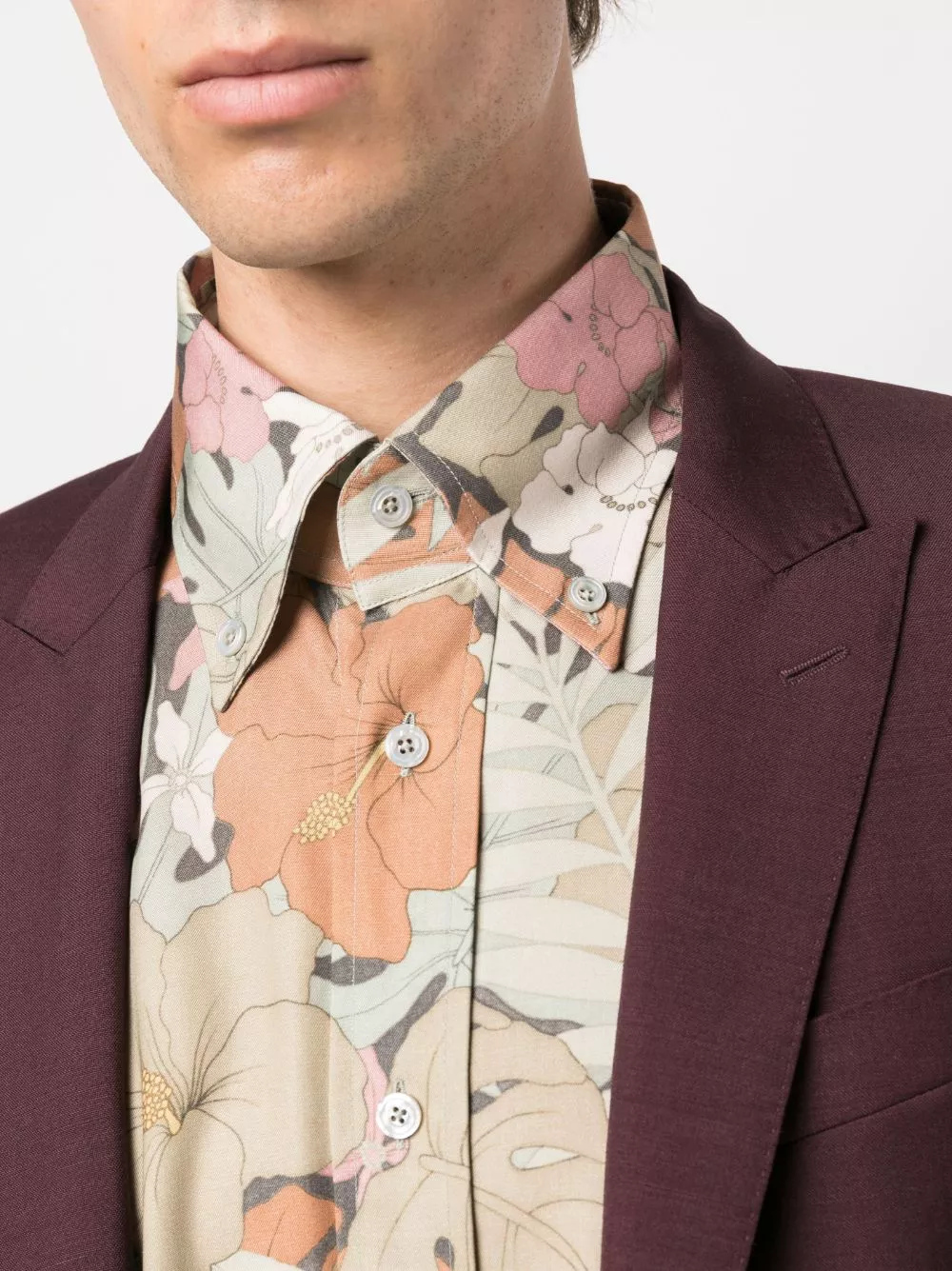 Affordable TOM FORD floral-print button-down shirt Men 0201