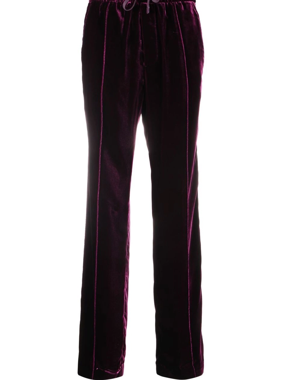 Cheap track velvet pants straight-leg Women FORD TOM 0219