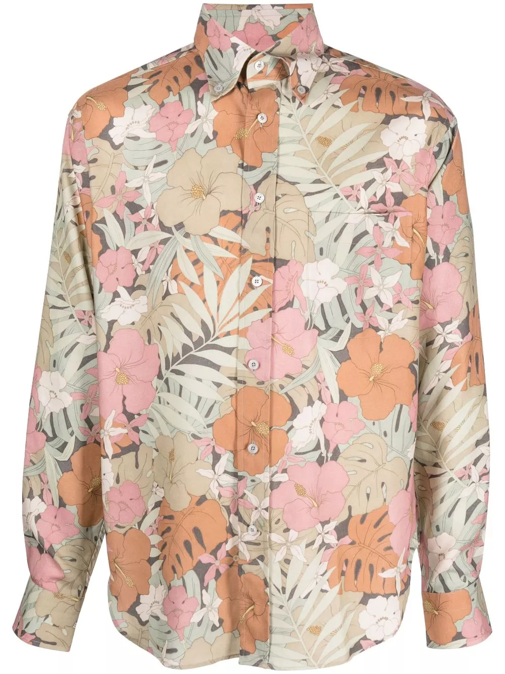 Affordable TOM FORD floral-print button-down shirt Men 0201