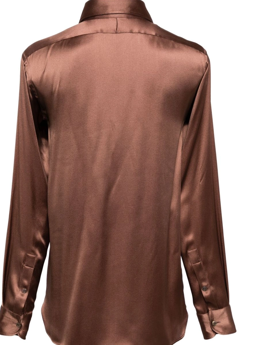 Affordable Women FORD long-sleeved TOM silk-satin shirt 0213