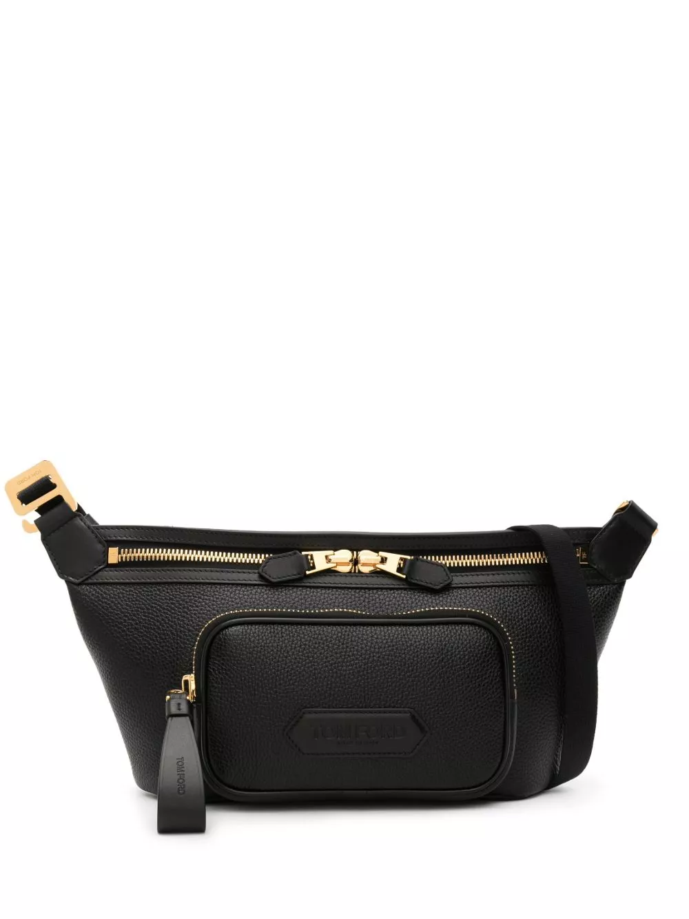 Cheap TOM FORD logo-applique leather belt bag Men 0206