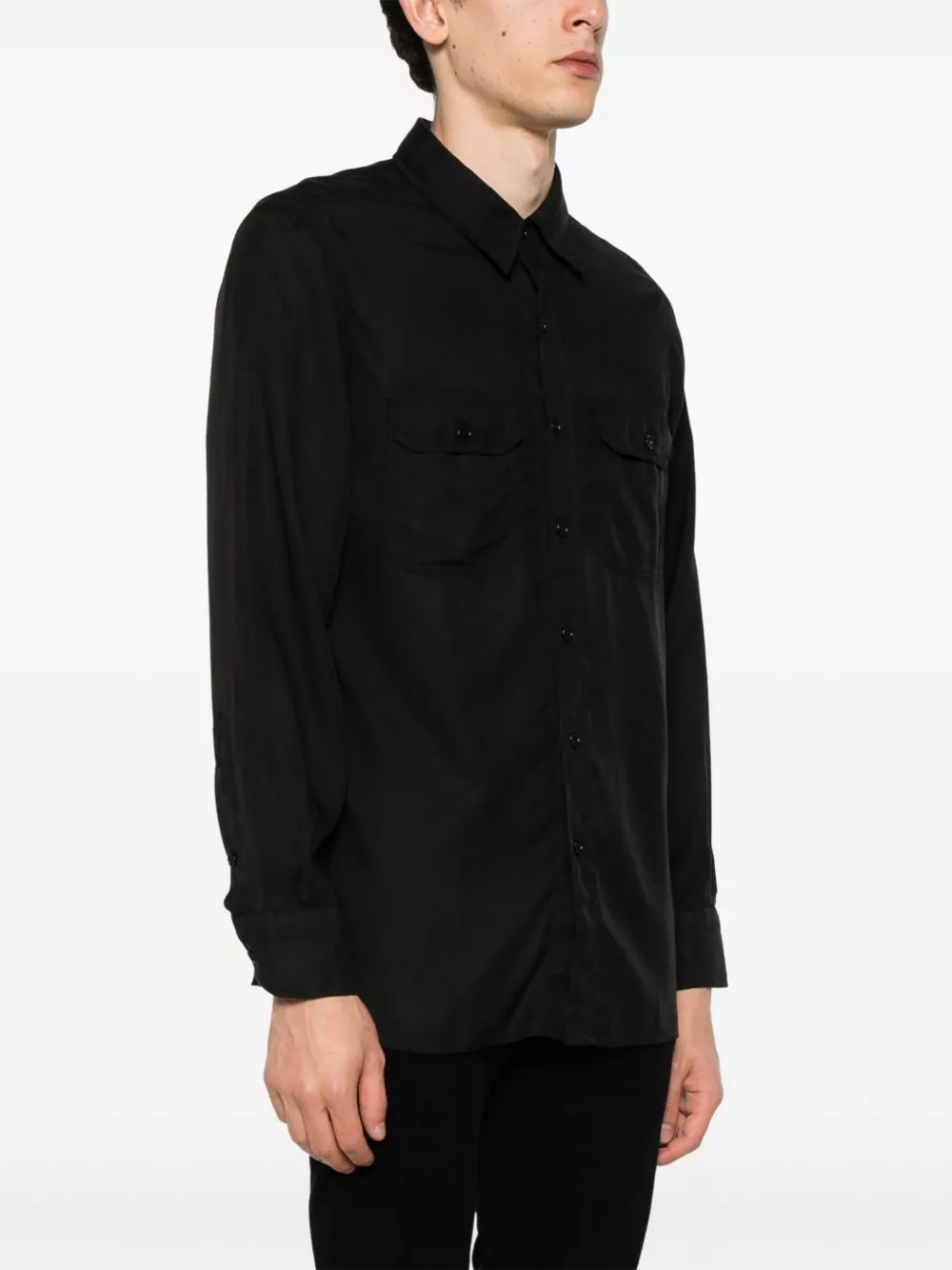 Cheap TOM FORD chest-pockets twill shirt Men 0201