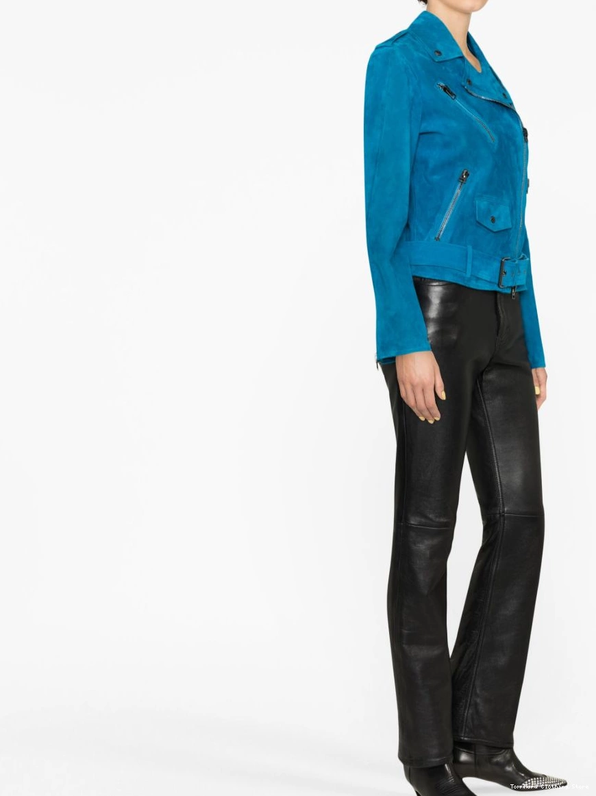 Affordable suede Women biker jacket TOM FORD 0222