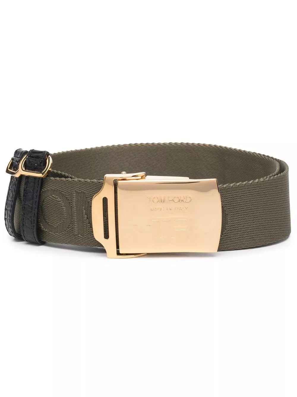 Cheap TOM FORD debossed-logo buckle belt Women 0204