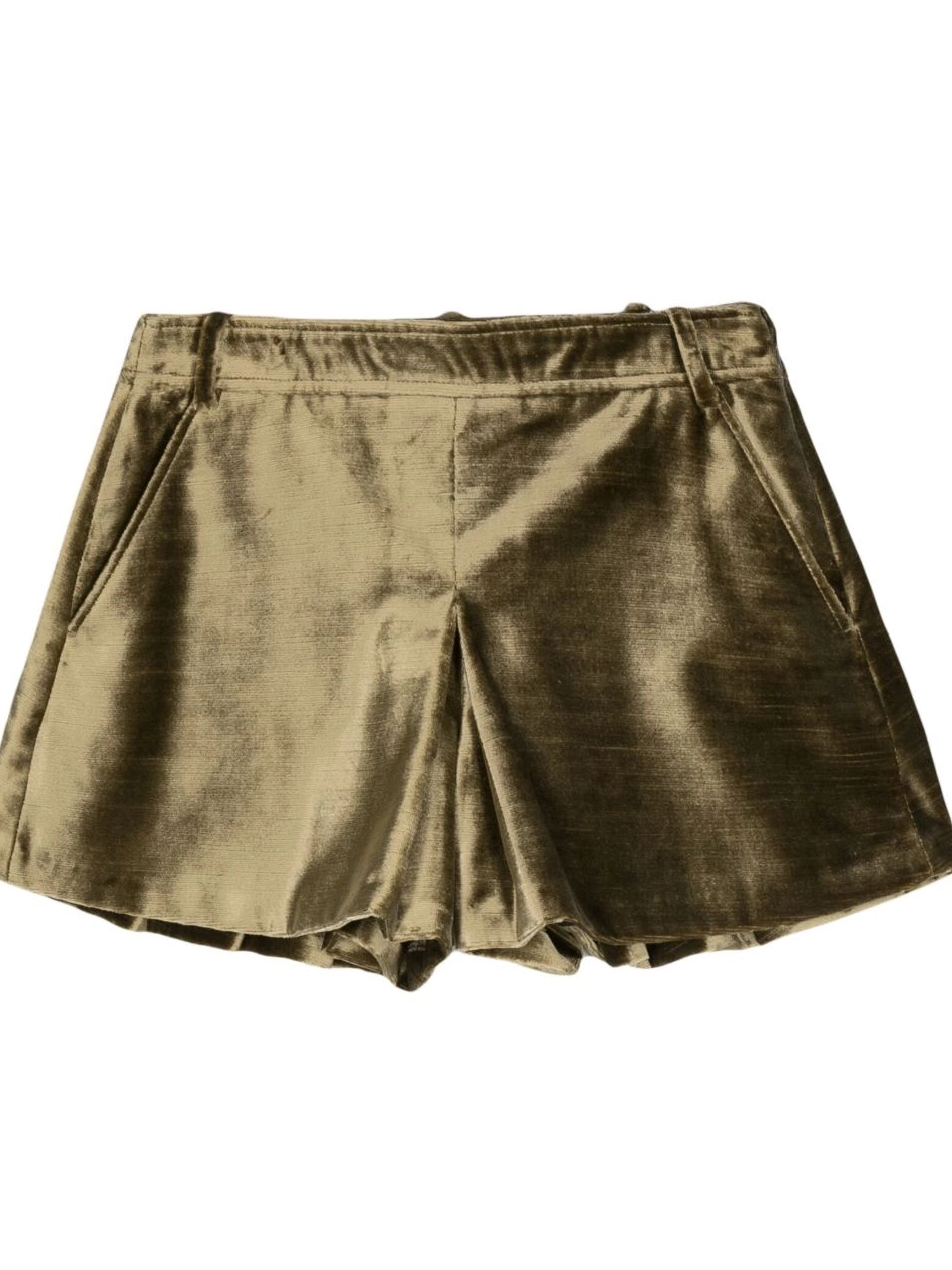 Affordable slubbed-velvet Women flared TOM minishorts FORD 0223