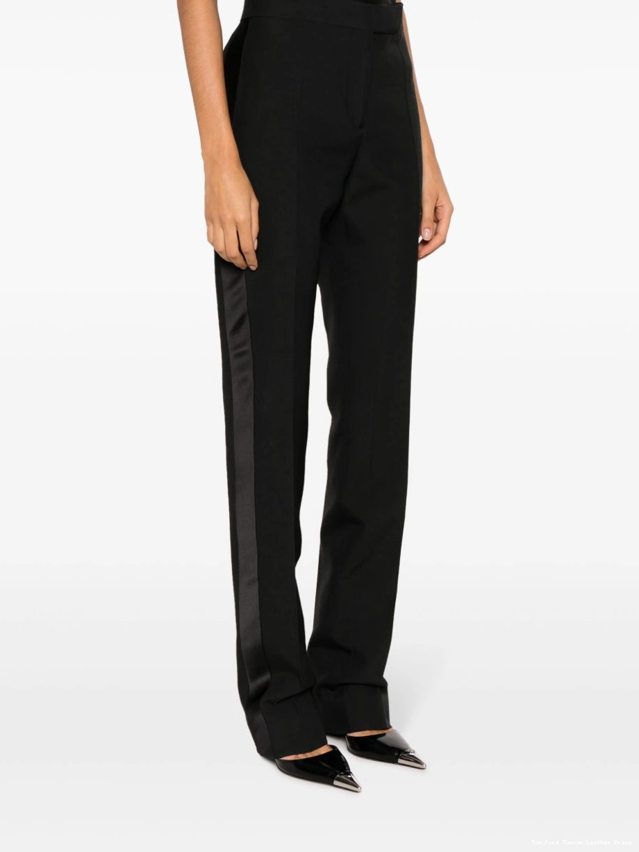 Cheap silk-blend TOM Women trousers straight-leg FORD 0223