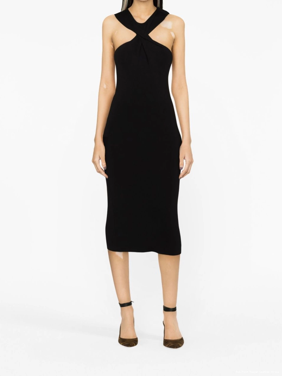 Affordable midi TOM halterneck dress FORD pencil Women 0211