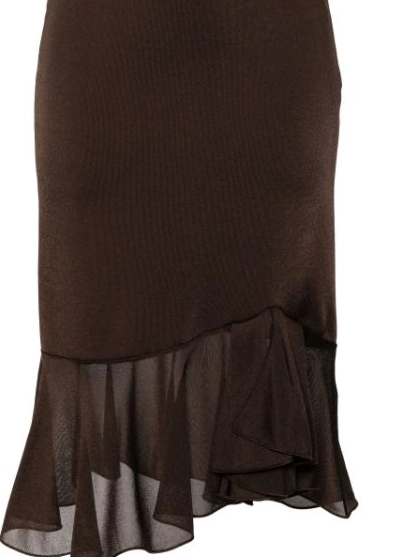 Affordable draped FORD TOM skirt Women asymmetric 0211