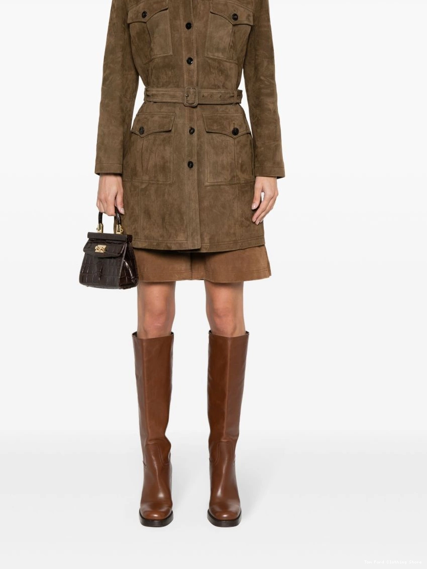 Affordable Women coat TOM FORD leather suede 0213