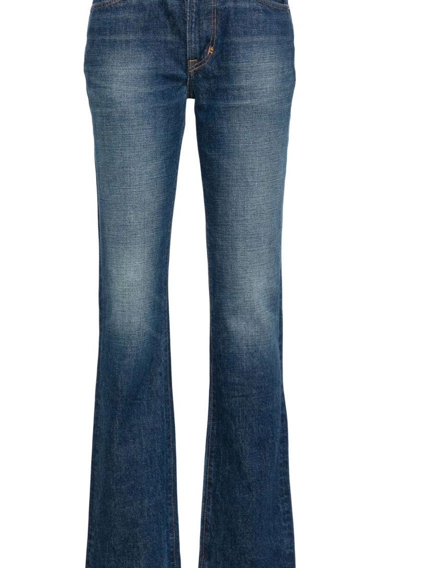 Cheap Women mid-rise FORD straight TOM jeans 0213