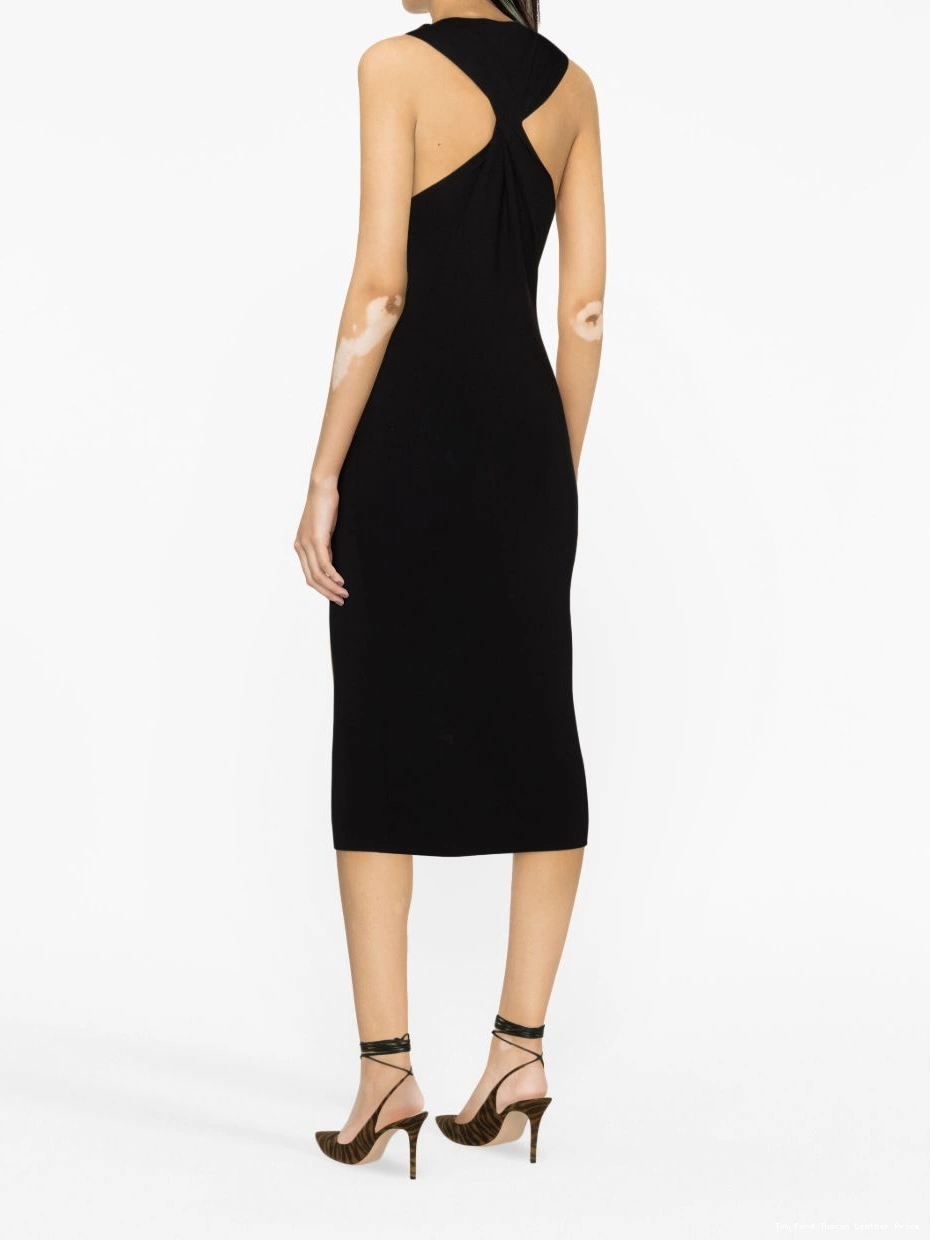 Affordable midi TOM halterneck dress FORD pencil Women 0211