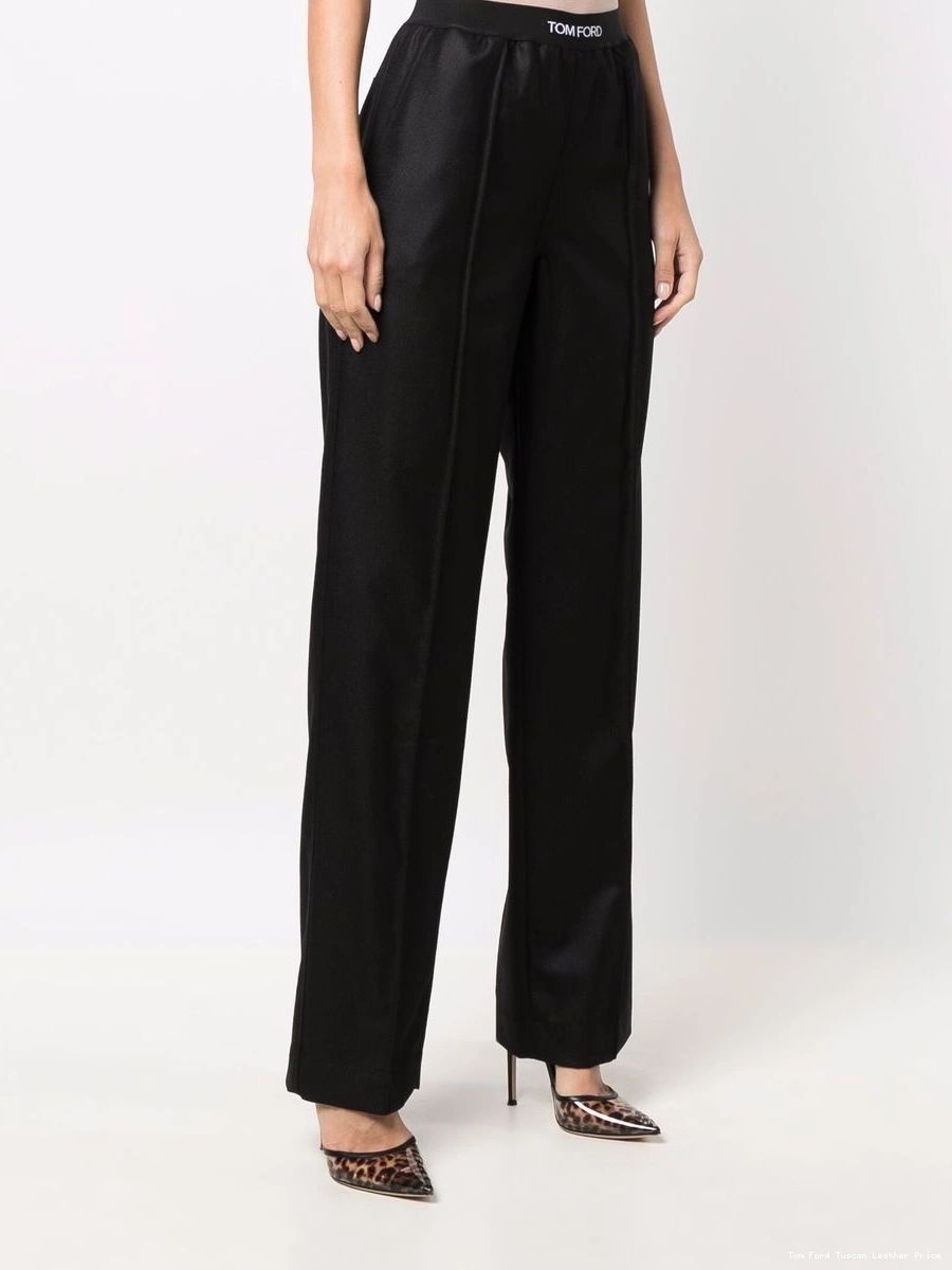 Affordable logo-waistband TOM trousers straight FORD Women 0215