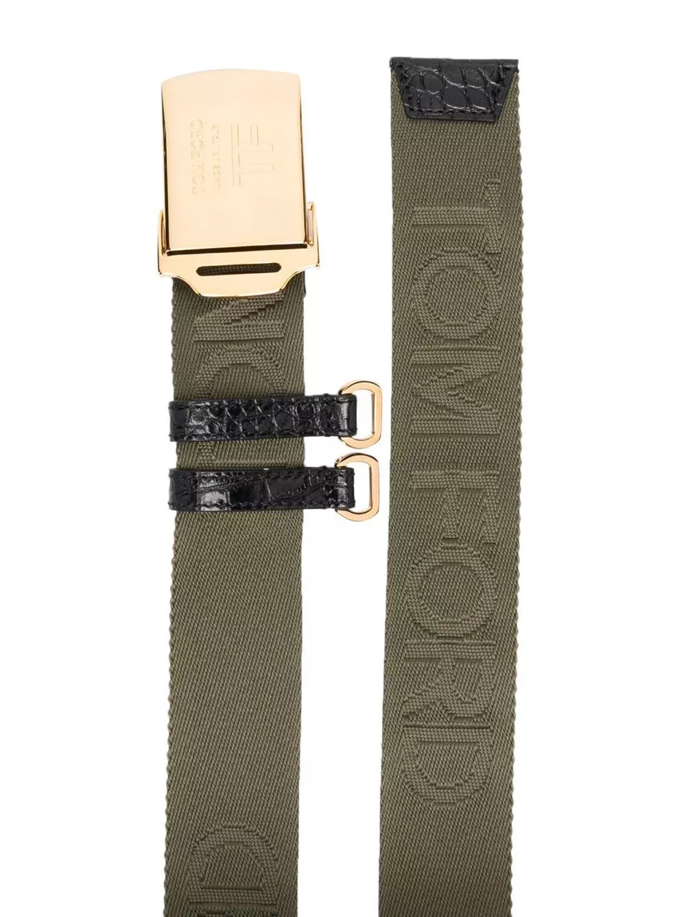 Cheap TOM FORD debossed-logo buckle belt Women 0204