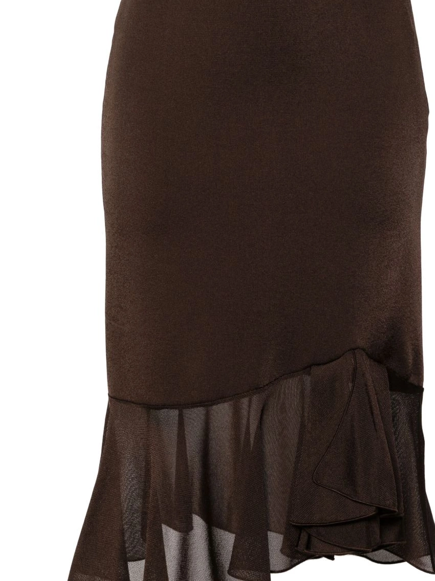 Affordable draped FORD TOM skirt Women asymmetric 0211