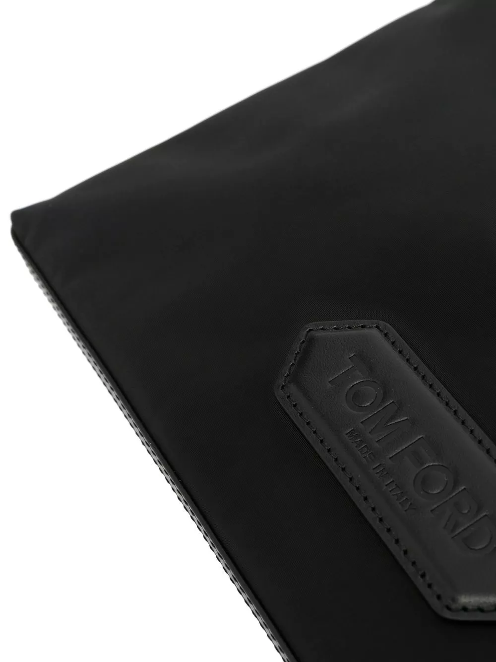 Affordable TOM FORD logo-patch zip-up pouch Men 0206