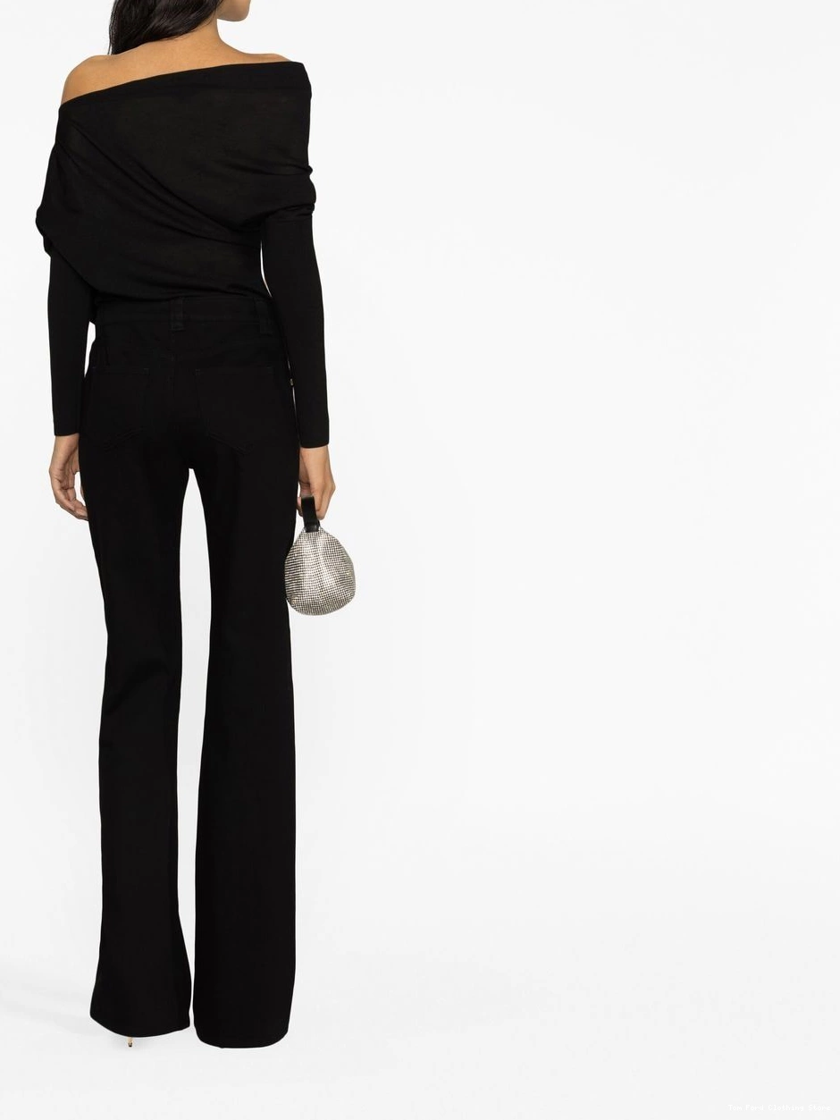 Cheap TOM FORD flared Women trousers high-rise 0217