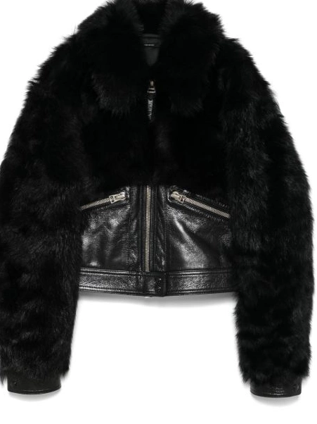 Affordable TOM FORD jacket Women shearling-panel 0222